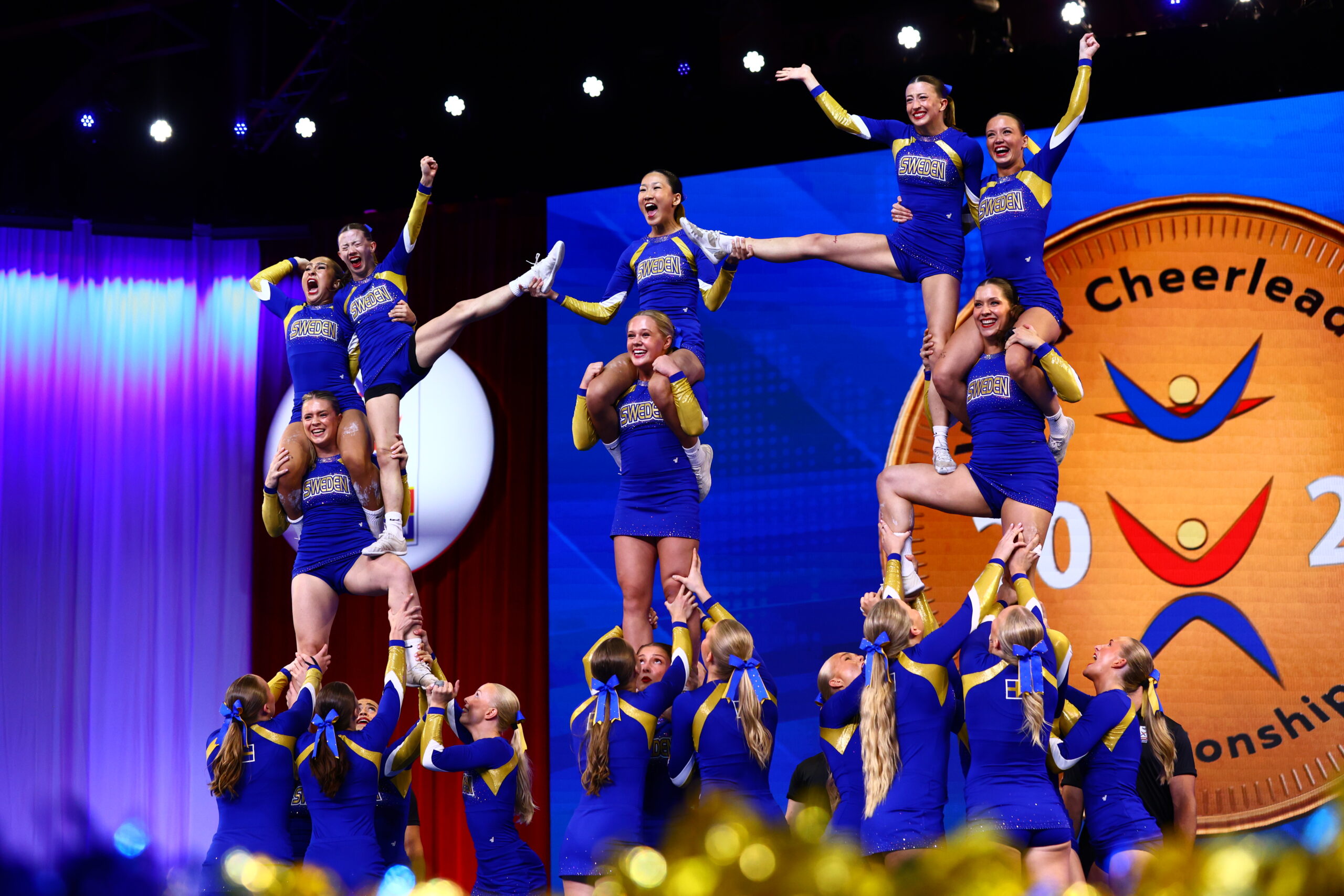 Damlandslaget i cheerleading nominerade till ”Årets lag” på Idrottsgalan