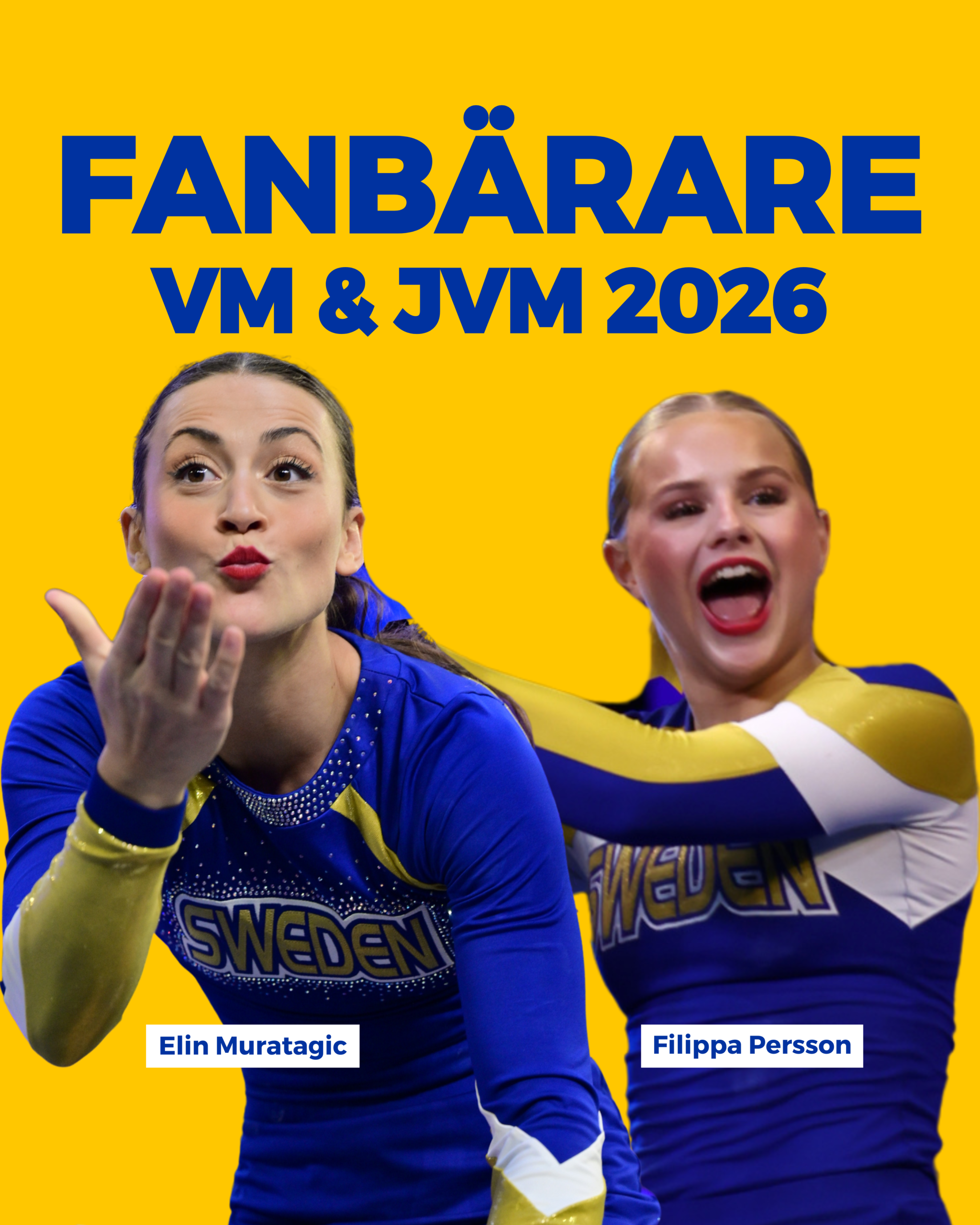 Fanbärare på VM & JVM 2026