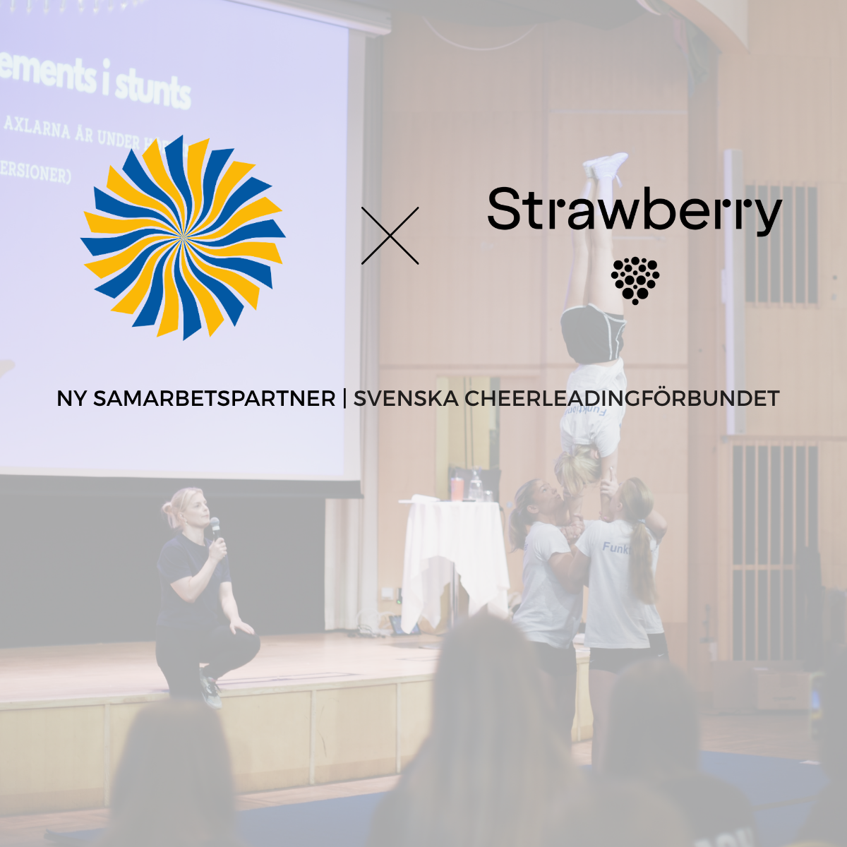 Svenska Cheerleadingförbundet inleder samarbete med Strawberry